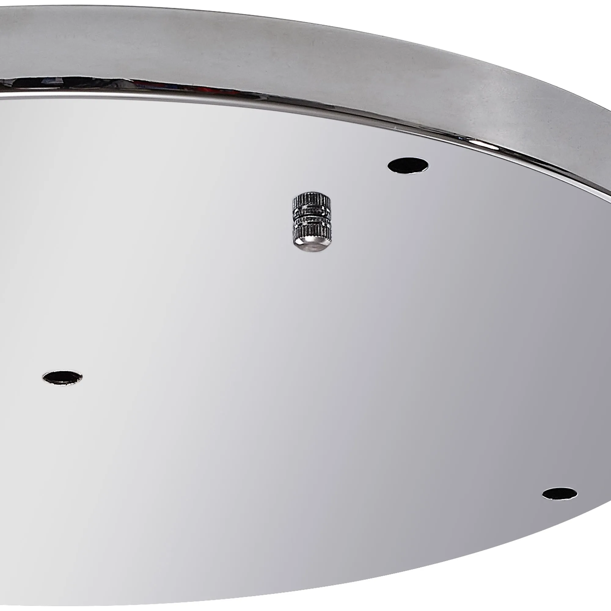 Hayes 5 Hole 40cm Round Ceiling Plate Polished Chrome D0830CH  Deco Hayes Chrome